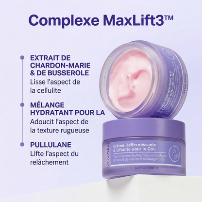 Un cou plus ferme et lisse en 4 semaines - ou remboursé